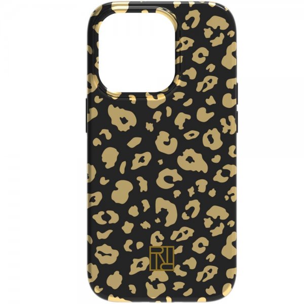 Richmond & Finch iPhone 14 Pro Skal Gold Leopard