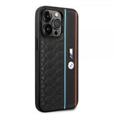 BMW iPhone 14 Pro Skal Hexagonal Pattern Svart