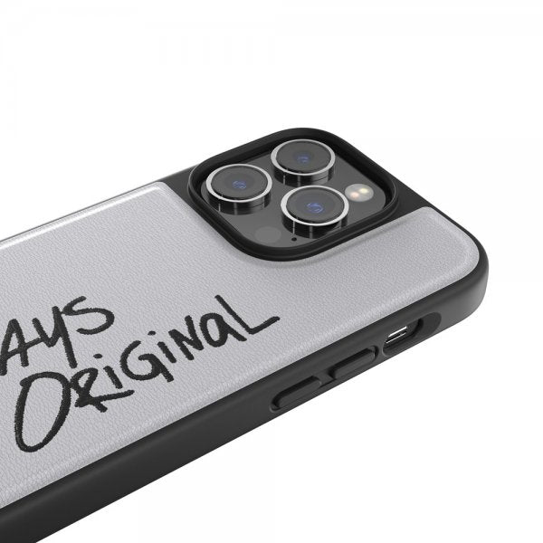 Adidas iPhone 14 Pro Skal Inlay Embroidery Case Vit Svart