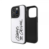Adidas iPhone 14 Pro Skal Inlay Embroidery Case Vit Svart