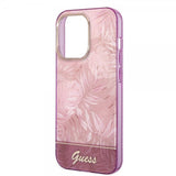 Guess iPhone 14 Pro Skal Jungle Rosa