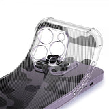 iPhone 14 Pro Skal Kamouflage Svart