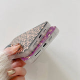 iPhone 14 Pro Skal Leopardmönster Lila
