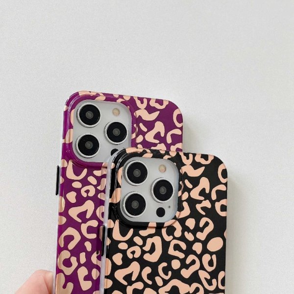 iPhone 14 Pro Skal Leopardmönster Vit