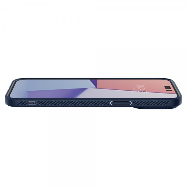 Spigen iPhone 14 Pro Skal Liquid Air Navy Blue