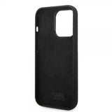 Karl Lagerfeld iPhone 14 Pro Skal Liquid Silicone Choupette Svart