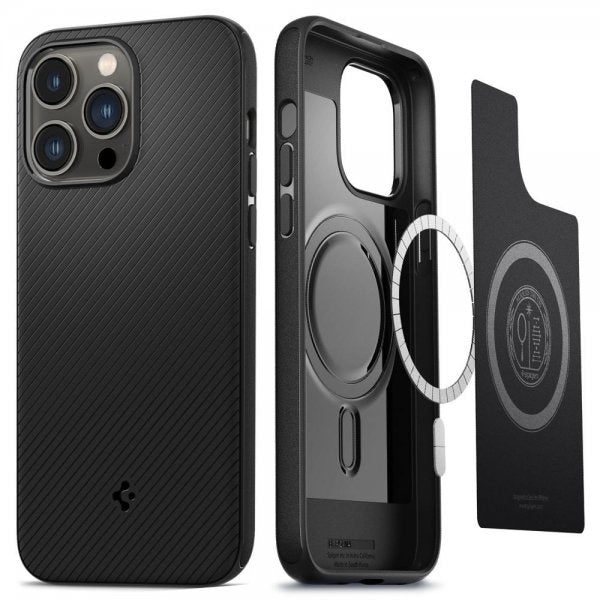 Spigen iPhone 14 Pro Skal Mag Armor MagFit Matte Black