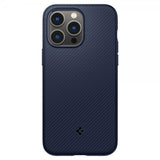 Spigen iPhone 14 Pro Skal Mag Armor MagFit Navy Blue