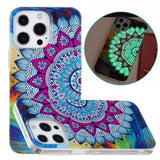 iPhone 14 Pro Skal Motiv Blå Mandala