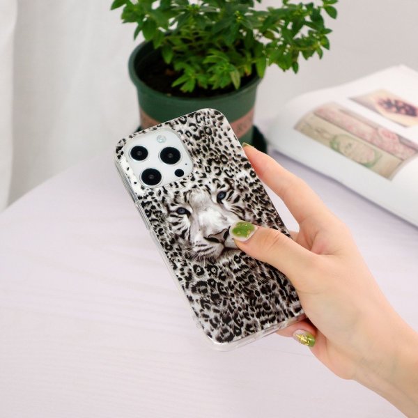 iPhone 14 Pro Skal Motiv Vit Tiger