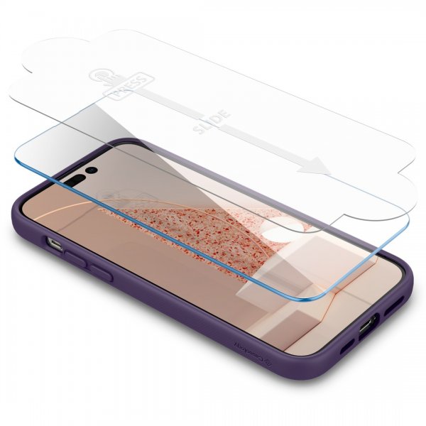 Caseology iPhone 14 Pro Skal med Skärmskydd Nano Pop 360 Grape Purple