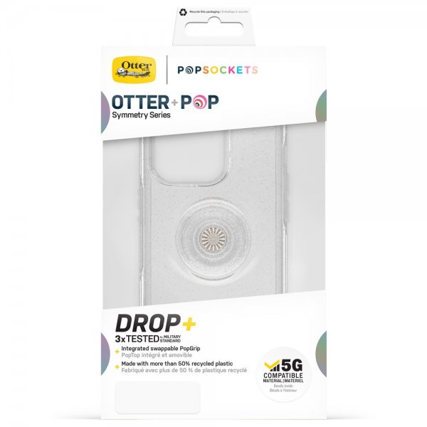 Otterbox iPhone 14 Pro Skal Otter+Pop Symmetry Clear Stardust
