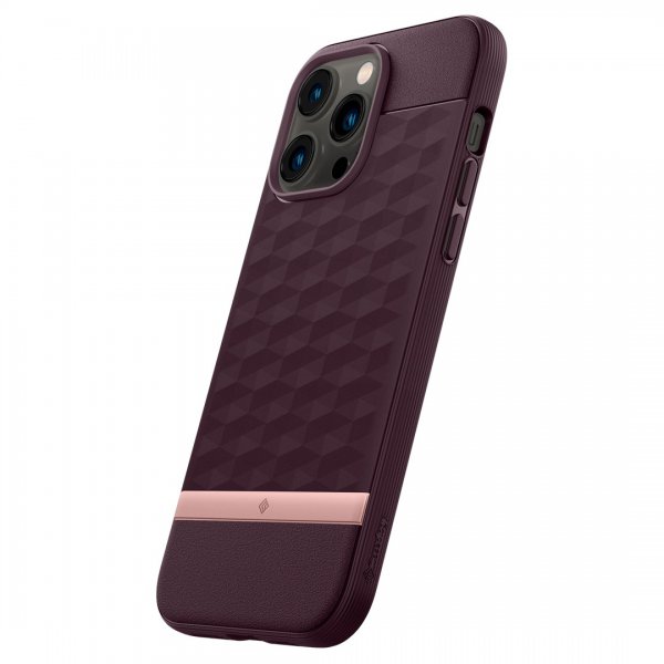 Caseology iPhone 14 Pro Skal Parallax Mag Burgundy Bean