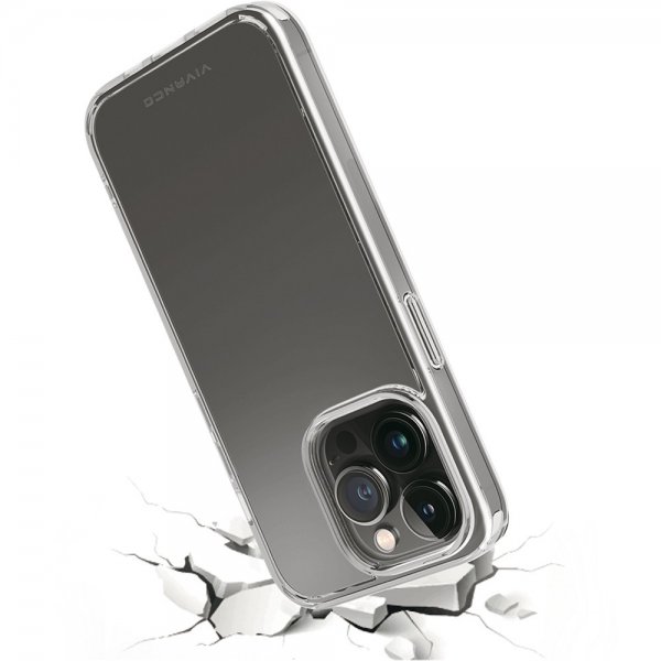 Vivanco iPhone 14 Pro Skal Safe & Steady Transparent