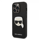 Karl Lagerfeld iPhone 14 Pro Skal Saffiano Karl Svart