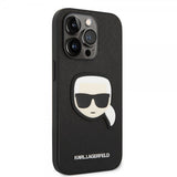 Karl Lagerfeld iPhone 14 Pro Skal Saffiano Karl Svart