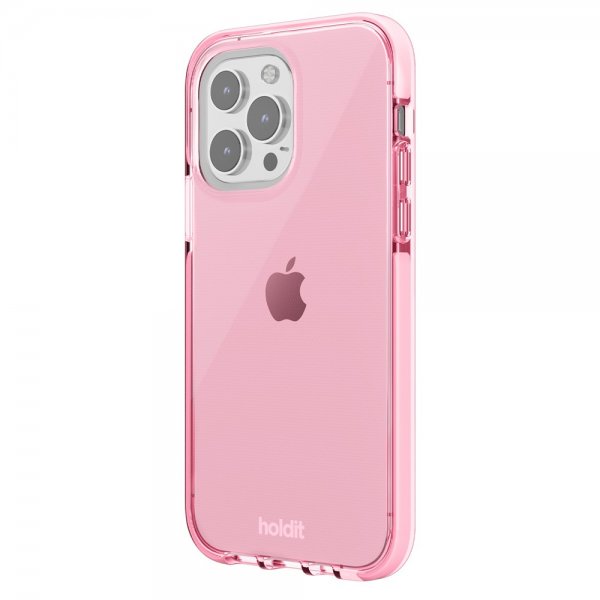 holdit iPhone 14 Pro Skal Seethru Bright Pink