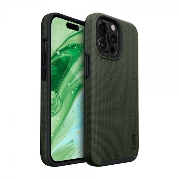 LAUT iPhone 14 Pro Skal Shield Olive