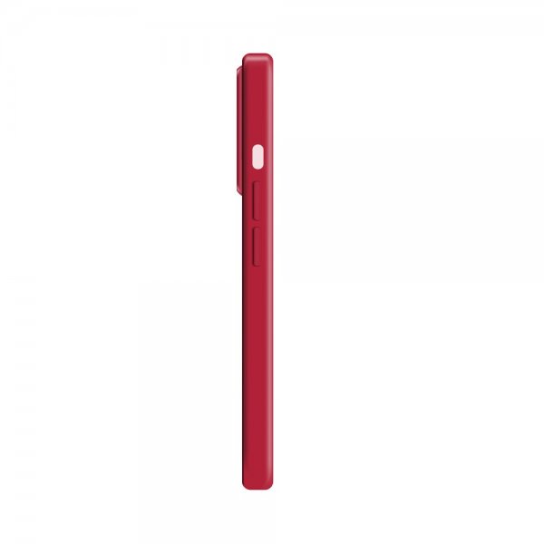 Xqisit iPhone 14 Pro Skal Silicone Case Röd
