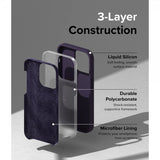Ringke iPhone 14 Pro Skal Silicone Deep Purple