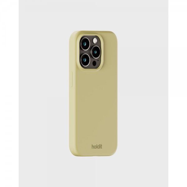 Holdit iPhone 14 Pro Skal Silikon Biscotti