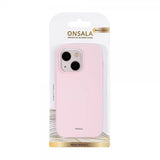 Onsala iPhone 14 Pro Skal Silikon Chalk Pink