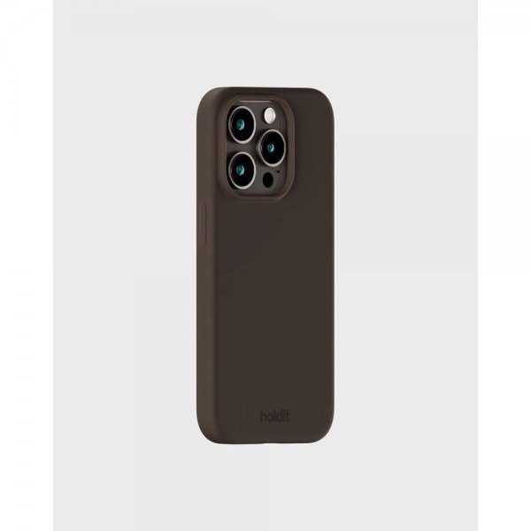 holdit iPhone 14 Pro Skal Silikon Chocolate