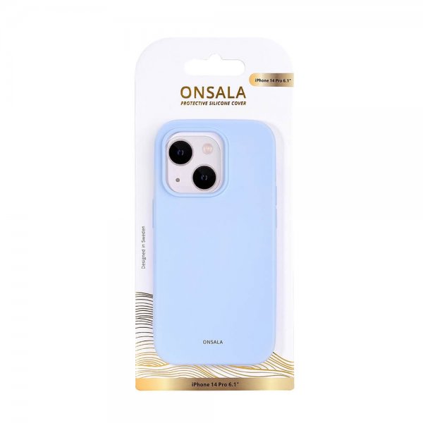 Onsala iPhone 14 Pro Skal Silikon Light Blue