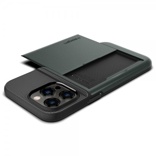 Spigen iPhone 14 Pro Skal Slim Armor CS Abyss Green