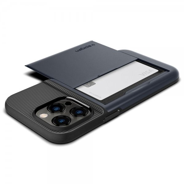 Spigen iPhone 14 Pro Skal Slim Armor CS Metal Slate