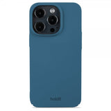 Holdit iPhone 14 Pro Skal Slim Case Denim Blue