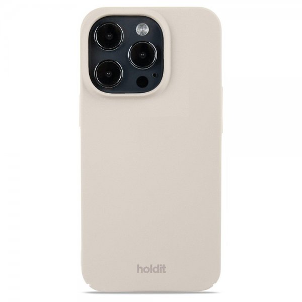 holdit iPhone 14 Pro Skal Slim Case Light Beige