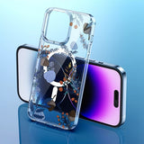 iPhone 14 Pro Skal Spring Series MagSafe Lila Blommor