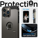 Spigen iPhone 14 Pro Skal Tough Armor MagFit Gunmetal