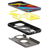 Spigen iPhone 14 Pro Skal Tough Armor MagFit Gunmetal