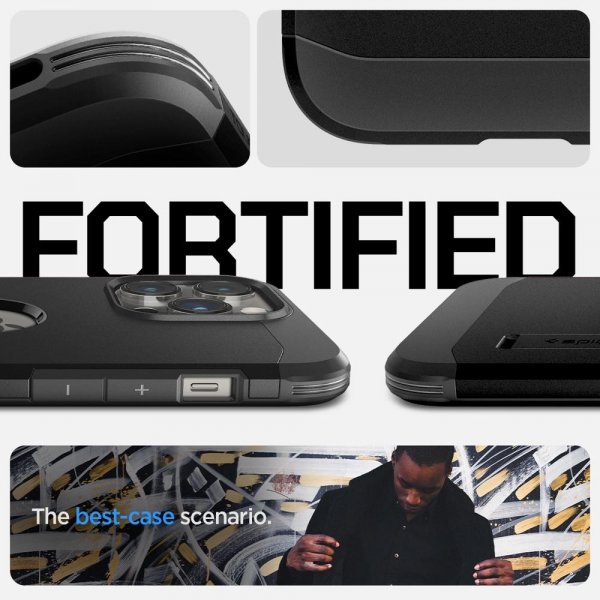 Spigen iPhone 14 Pro Skal Tough Armor MagFit Svart