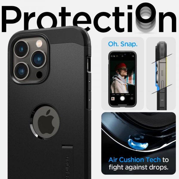 Spigen iPhone 14 Pro Skal Tough Armor MagFit Svart