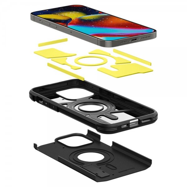 Spigen iPhone 14 Pro Skal Tough Armor MagFit Svart