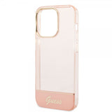 Guess iPhone 14 Pro Skal Translucent Rosa