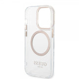 Guess iPhone 14 Pro Skal Transparent MagSafe Guld Transparent