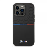 BMW iPhone 14 Pro Skal Tricolor Line & Logo Svart