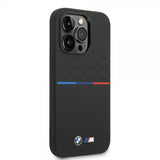 BMW iPhone 14 Pro Skal Tricolor Line & Logo Svart