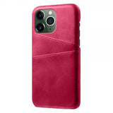 iPhone 14 Pro Skal Två Kortfack Magenta