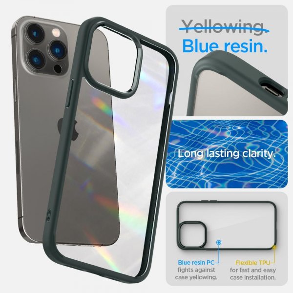 Spigen iPhone 14 Pro Skal Ultra Hybrid Abyss Green