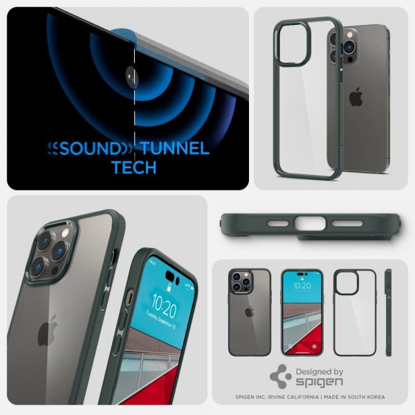 Spigen iPhone 14 Pro Skal Ultra Hybrid Abyss Green