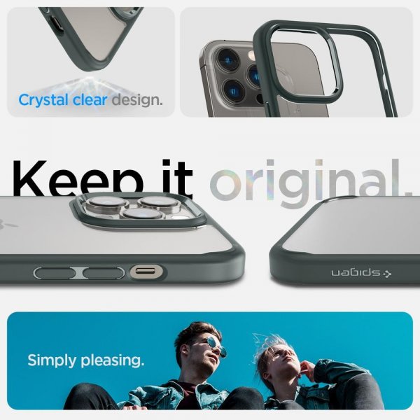 Spigen iPhone 14 Pro Skal Ultra Hybrid Abyss Green