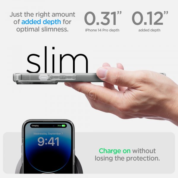 Spigen iPhone 14 Pro Skal Ultra Hybrid MagFit Frost Black