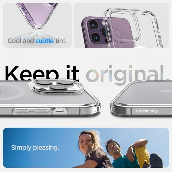 Spigen iPhone 14 Pro Skal Ultra Hybrid MagFit Frost Clear
