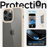 Spigen iPhone 14 Pro Skal Ultra Hybrid Sand Beige