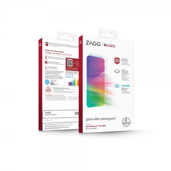 ZAGG InvisibleShield iPhone 14 Pro Skärmskydd Glass Elite VisionGuard
